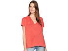 Lucky Brand Sandwash Pleated Top (poinciana) Women's Clothing