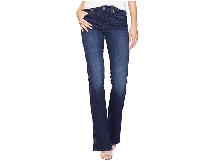 7 For All Mankind A Pocket W/ Contrast A In Midnight Moon (midnight Moon) Women's Jeans