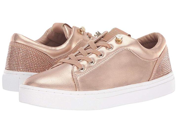 Guess Jollie (rose Gold) Women's Lace Up Casual Shoes
