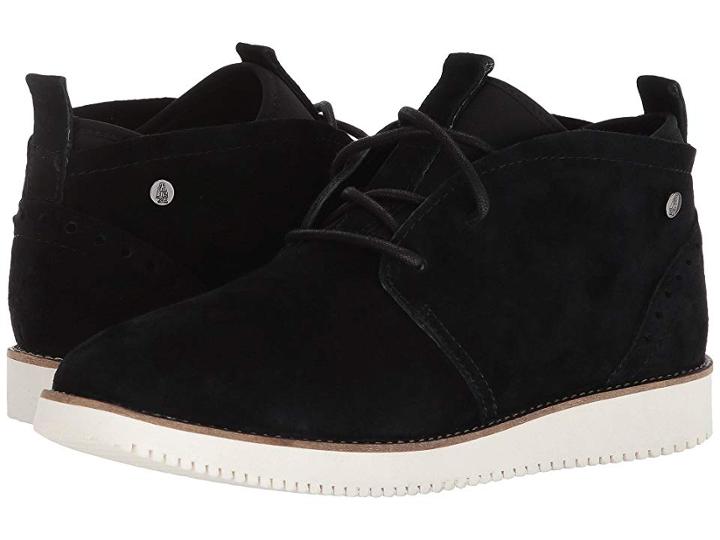 Hush Puppies Chowchow Chukka (black Suede) Women's Lace-up Boots