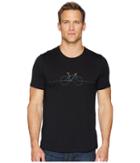 Icebreaker Tech Lite Merino Short Sleeve Crewe Cadence (black) Men's Clothing