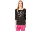 Juicy Couture Jxjc Funnel Neck Sweater W/ Bell Sleeve (pitch Black) Women's Clothing