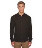 Vince Long Sleeve Shirt (olive) Men's Long Sleeve Pullover
