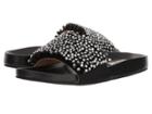 Badgley Mischka Horton (black Satin) Women's Slide Shoes