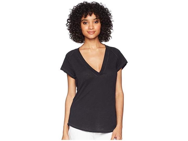 Free People Clementine Tee (black) Women's T Shirt