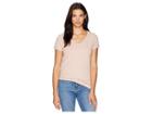 Dylan By True Grit Effortless Short Sleeve V Tee (vintage Pink) Women's T Shirt