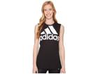 Adidas Badge Of Sport Hack Muscle Tank Top (black/white) Women's Sleeveless