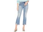 Blank Nyc The Varick Denim Kick Flare With Fray Hem Detail In Laguna Beach (laguna Beach) Women's Jeans