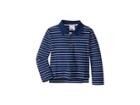 Toobydoo Long Sleeve Polo Shirt (toddler/little Kids/big Kids) (navy Stripe 1) Boy's Long Sleeve Pullover