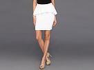 Type Z - Viki Scuba Peplum Skirt (white)