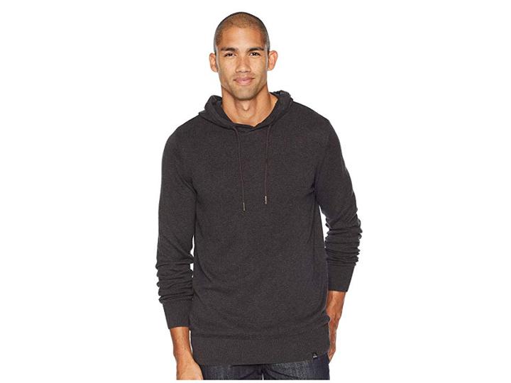 Prana Throw On Hooded Sweater (black) Men's Clothing