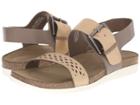 Rockport Total Motion Romilly Buckled Sandal (medium Grey Smooth/pearl) Women's Sandals