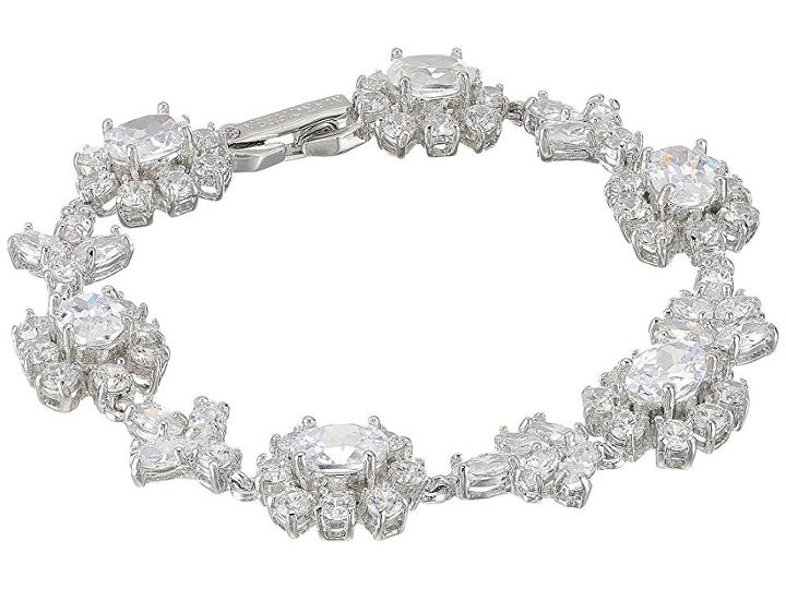 Marchesa Rise And Shine 7.25 Cluster Flex Bracelet (rhodium/cryanium) Bracelet