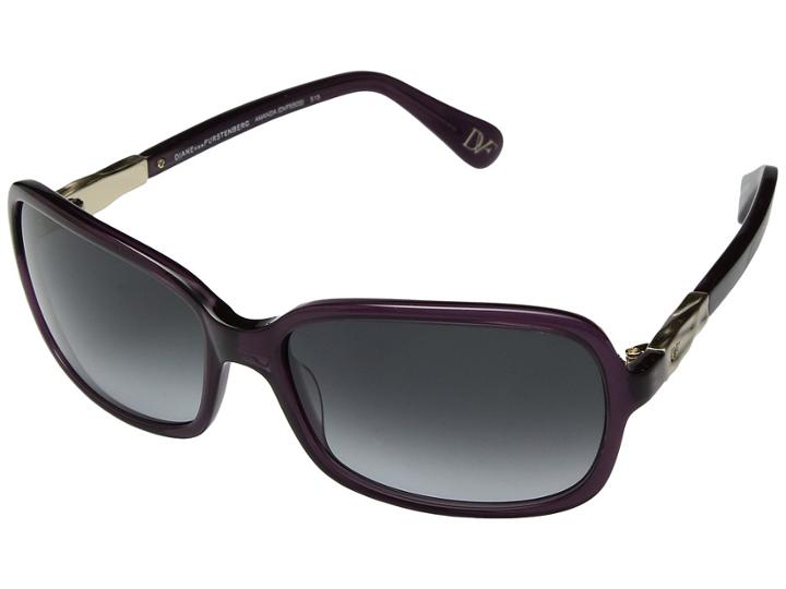 Diane Von Furstenberg Amanda (grape) Fashion Sunglasses