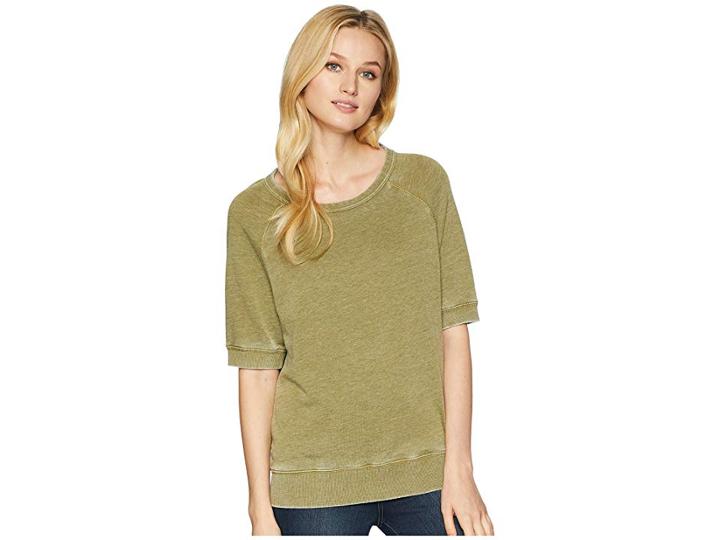 Alternative Burnout French Terry Fifty Yardliner (washed Olive) Women's Sweatshirt