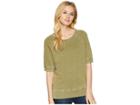 Alternative Burnout French Terry Fifty Yardliner (washed Olive) Women's Sweatshirt