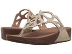 Fitflop Bumble Crystal Toe Post (gold) Women's  Shoes