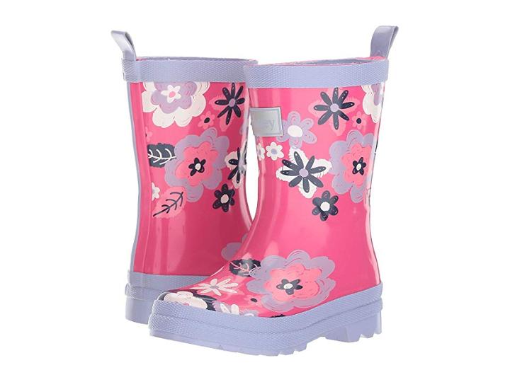 Hatley Kids Sketchy Flowers Rain Boots (toddler/little Kid) (pink) Girls Shoes