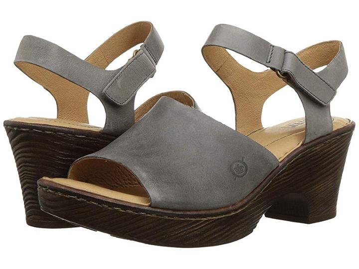 Born Canna (grey Full Grain Leather) Women's  Shoes