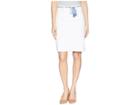 Nydj Five-pocket Skirt W/ Tassel Belt (optic White) Women's Skirt