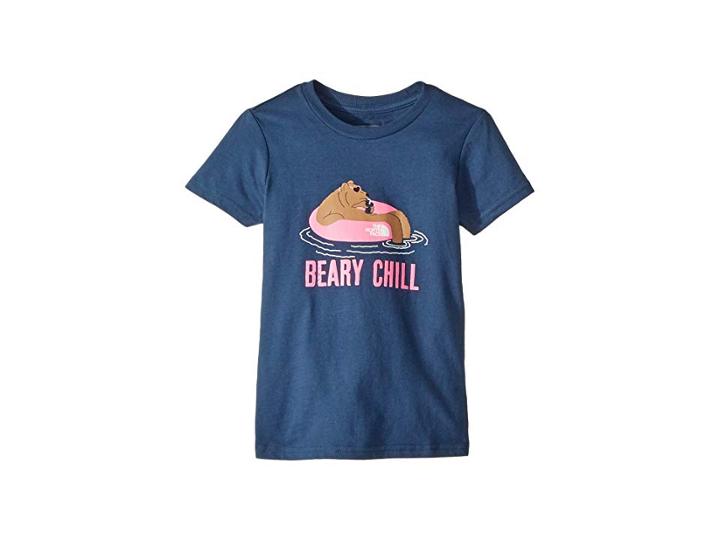 The North Face Kids Short Sleeve Graphic Tee (little Kids/big Kids) (blue Wing Teal (prior Season)) Girl's Short Sleeve Pullover