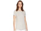 Lauren Ralph Lauren Studded Logo T-shirt (whisper Grey Heather) Women's T Shirt