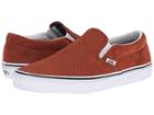 Vans Classic Slip-ontm ((embossed Suede) Sequoia/true White) Skate Shoes