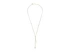 Michael Kors Pearl Tone And White Pearl Lariat Necklace (gold) Necklace