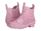 Hunter Kids Chelsea Gloss Rain Boots (little Kid/big Kid) (blossom) Kids Shoes