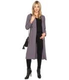 Kensie Drapey Soft Crepe Jacket Ksnu2023 (dark Storm) Women's Coat