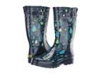 Western Chief Pouring Paisley Rain Boot (navy) Women's Boots