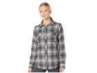Prana Charley Top (charcoal) Women's Long Sleeve Button Up