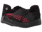 Bernie Mev. Kids Zip Fly (little Kid/big Kid) (black/burgandy/black Velevt) Girl's Shoes
