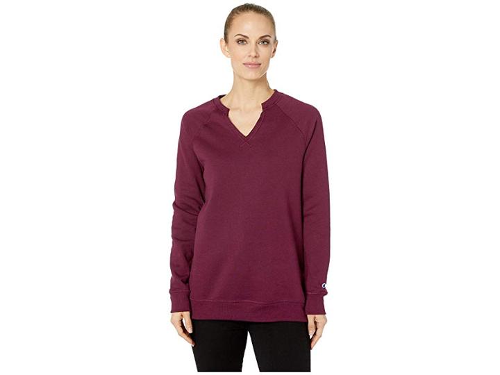 Champion Powerblend(r) Fleece Fashion Tunic (dark Berry Purple) Women's Clothing