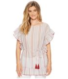 B Collection By Bobeau Anara Striped Blouse (rainbow Stripe) Women's Blouse