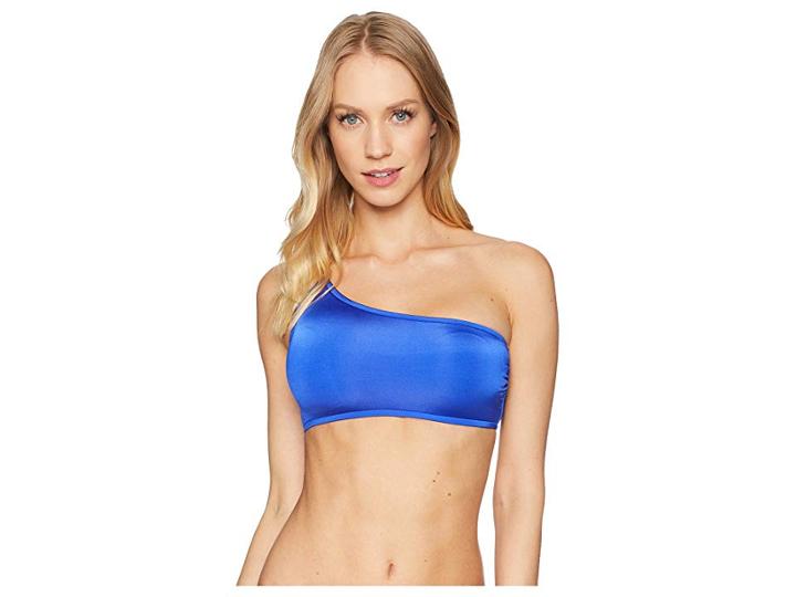 Seafolly Flashback Stella One Shoulder Top (blue Ray) Women's Swimwear