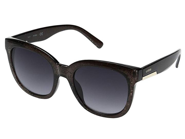 Guess Gf0299 (black Glitter/smoke Gradient Lens) Fashion Sunglasses