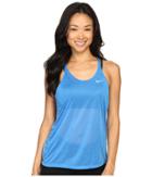 Nike Dri-fittm Cool Breeze Strappy Running Tank Top (light Photo Blue/reflective Silver) Women's Sleeveless