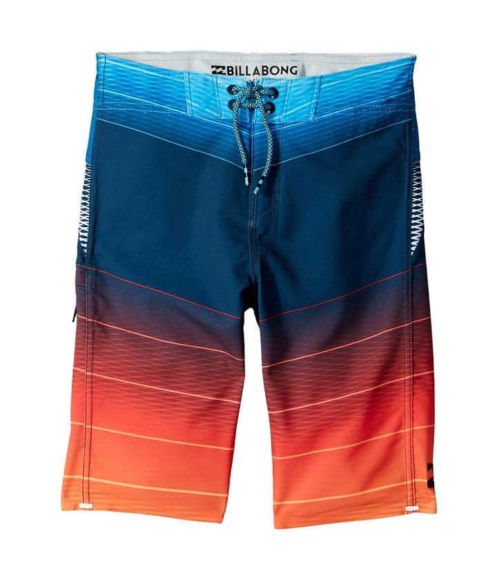 Billabong Kids Fluid X Boardshorts (big Kids) (orange) Boy's Swimwear