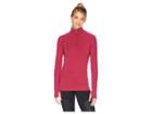 Hot Chillys Mtf Solid Zip-t (cranberry) Women's Clothing