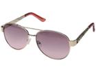 Betsey Johnson Bj472185 (gold/dark Pink) Fashion Sunglasses