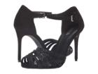 Michael Michael Kors Mina Sandal (black Kid Suede/hot Fix Stones) High Heels