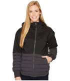 Columbia Open Site Hybrid Hooded Jacket (black/shark) Women's Coat