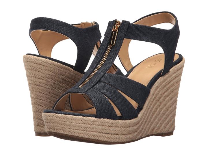 Michael Michael Kors Berkley Wedge (navy) Women's Wedge Shoes