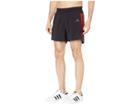 Adidas Running 3-stripes Shorts (black/active Red) Men's Shorts