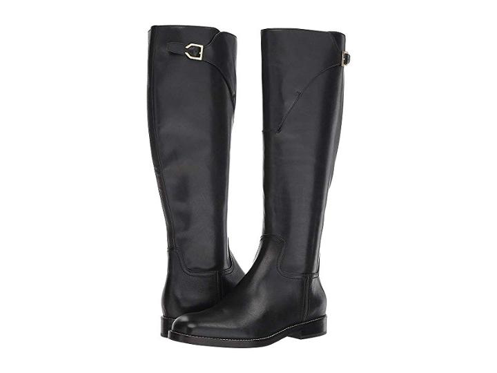Cole Haan Harrington Grand Riding Boot (black Leather) Women's Boots