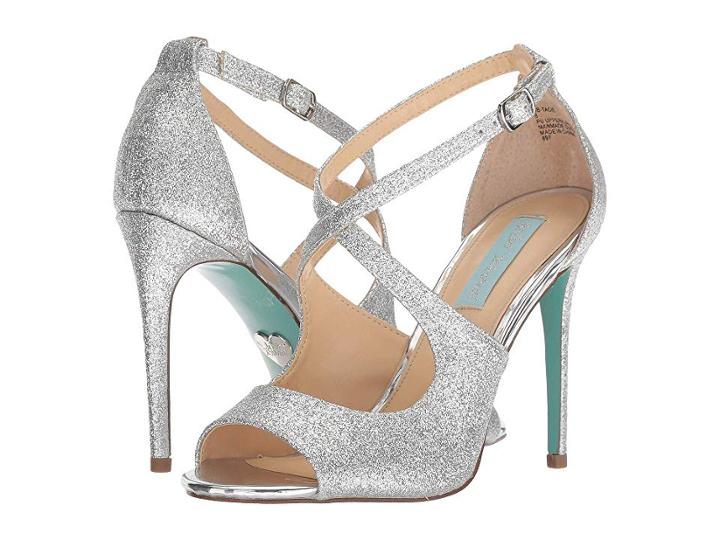 Blue By Betsey Johnson Tracie (silver Glitter) High Heels