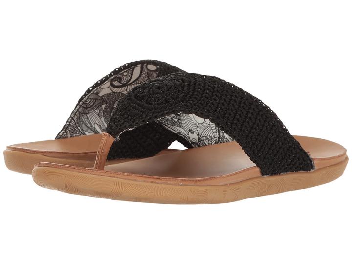 Sakroots Sarria (black Sparkle) Women's Sandals
