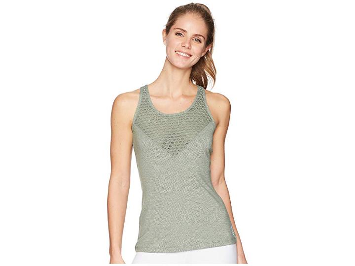 Lorna Jane Sweat It Out Excel Tank Top (light Khaki Marl) Women's Sleeveless