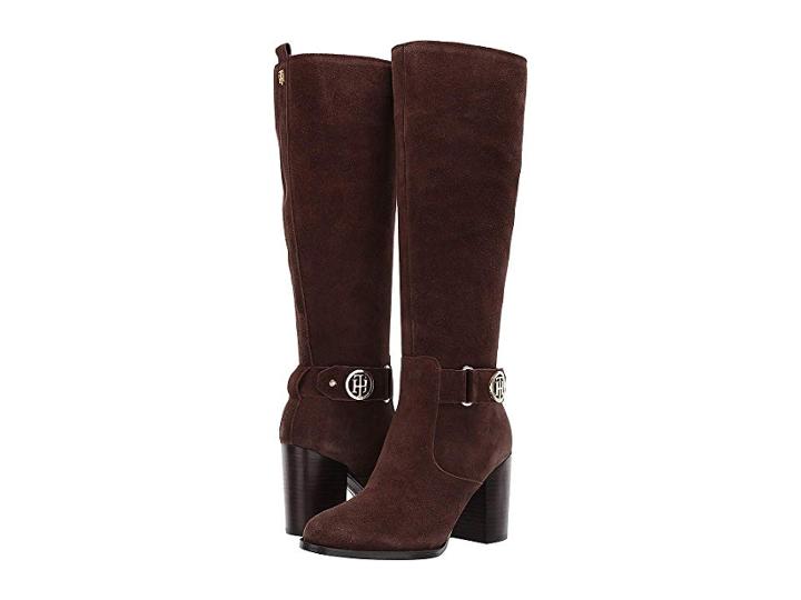 Tommy Hilfiger Deeanne (dark Brown Suede) Women's Boots